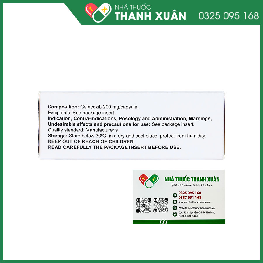 Espacox 200mg điều trị thoái hóa khớp, viêm khớp dạng thấp, viêm cột sống dính khớp